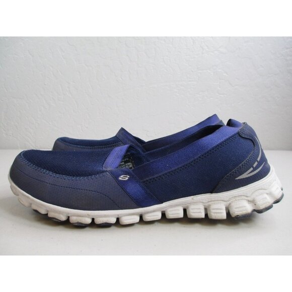 Skechers Memory foam mesh walking shoes blue sz 10 - Picture 3 of 10